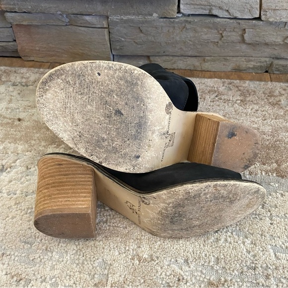 Chinese Laundry Caleb Calvin Black Shooties Open Toe Sandals Block Heel: 7 - Picture 7 of 10
